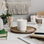 hazel and blue candles small business collaboration products soy candle ceramic soy