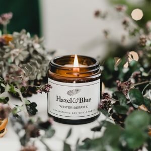 winter berries Christmas soy scented candle