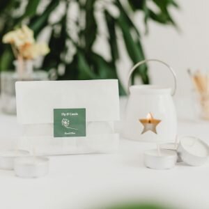 Fig and Cassis soy tea lights vegan handmade