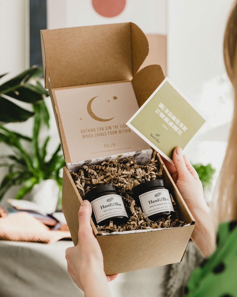 soy wax candle hand poured bundle gift set box